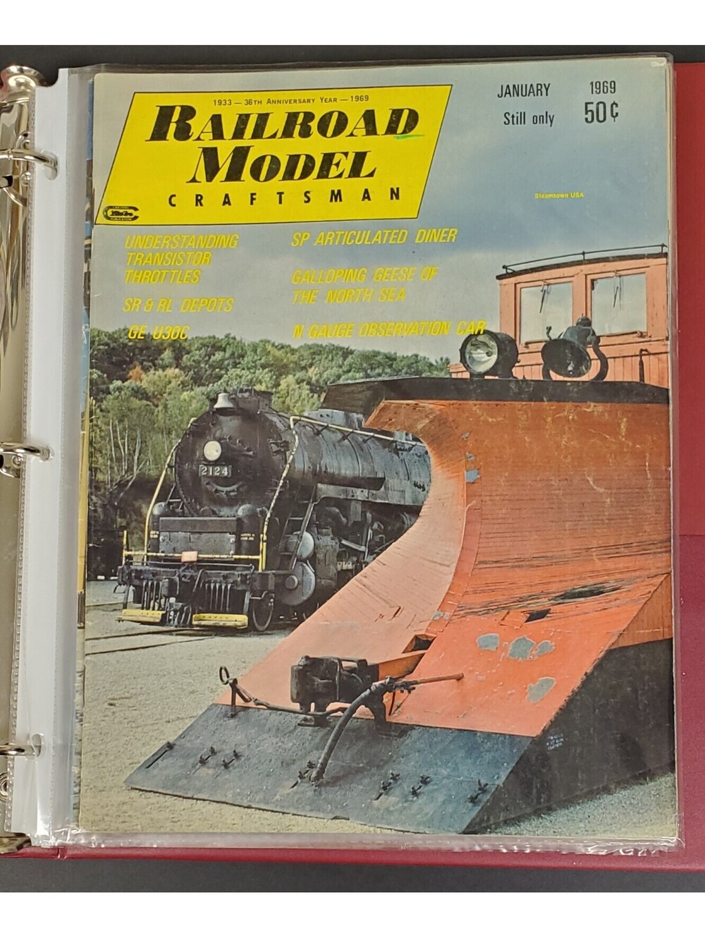 Set of 7 Vintage Railroad Model Craftsman Magazines 1969 Issues GC